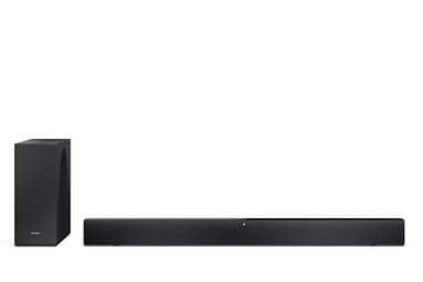 Sharp HT-SBW310 Soundbar 2.1 Dolby Atmos + DTS Virtual:X, Bluetooth con HDMI ARC/CEC, Potencia Total de 330W, 80cm, Color Negro