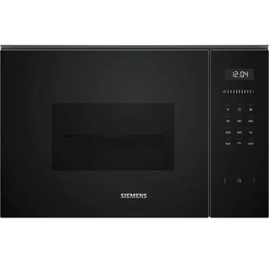 Siemens - Microondas integrable iQ500, 59 x 38 cm, humidClean, touchControl, Grill, Negro, BE555LMB1