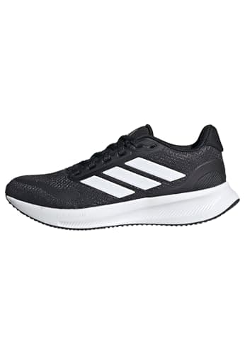 adidas RUNFALCON 5 Shoes Junior, Zapatos Bajos Que no Son de fútbol Unisex Adulto, Core Black/Cloud White/Core Black, 37 1/3 EU