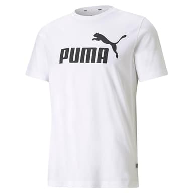 Puma Ess Logo Tee Camiseta de Deporte, White, M Hombre