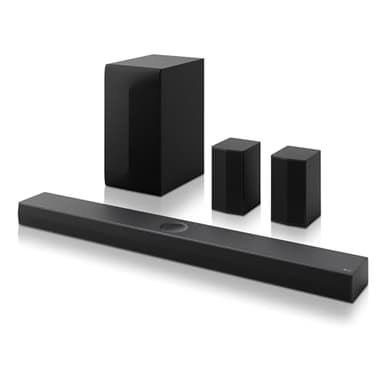 LG S70TR - Barra de Sonido Inteligente, 500W Potencia y 5.1.1 Canales, Altavoces Dobles Traseros Inalámbricos, Sonido Envolvente Dolby Atmos y DTS:X, Hi-Res 24bits/96kHz