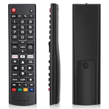 Mando para LG Smart TV, AKB75095307 Mando Universal TV para LG LED LCD HD TV, Ajuste a Distancia con Netflix y Amazon Botones-No Requiere Configuración