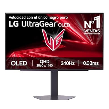 LG 27GX704A-B - Monitor Gaming Ultragear OLED 27” QHD (2560 x 1440), 16:9, 240Hz, 0,03ms GtG, DisplayHDR True Black 400, FreeSync Premium Pro y G-Sync Compatible, Morado Grisáceo