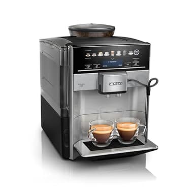 Siemens TE655203RW EQ.600 Cafetera Superautomática, recipiente café en grano 300g, 8 bebidas programadas, color Negro