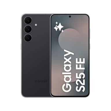 Samsung Galaxy S25 FE 512GB, Teléfono Móvil con IA, Marco Ligero 7,5mm, Pantalla FHD+ 6,7", Cámara 50MP, Exynos 2400, 8GB RAM, Garantía Fabricante 3 Años+1 Año Extra, Negro Intenso (Versión Española)