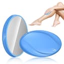 Depiladora de Cristal para Mujer y Hombre, Piedra Depilación Nano - Dispositivo Portátil de Eliminación de Vello Mágico - Solución Sin Dolor para la Espalda, Brazos y Piernas (Azul)