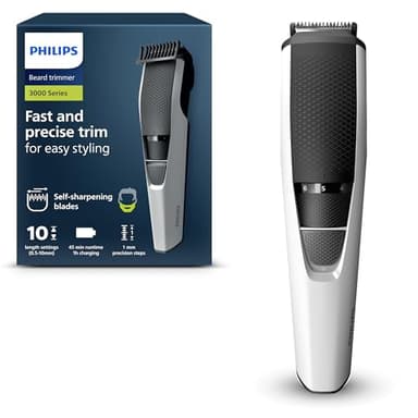 Philips Beardtrimmer Serie 3000, Barbero Recortadora de Barba con Tecnología Lift & Trim (modelo BT3206/14)