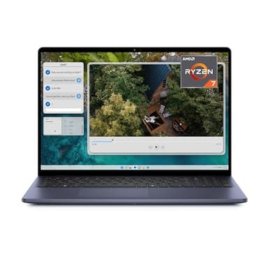Dell Inspiron 16 5645 Ordenador Portátil de 16" 16:10 FHD+, AMD Ryzen 7 8840U, 16GB RAM, 1TB SSD, AMD Radeon Graphics, Windows 11 Home, Teclado retroiluminado QWERTY español Azul Medianoche
