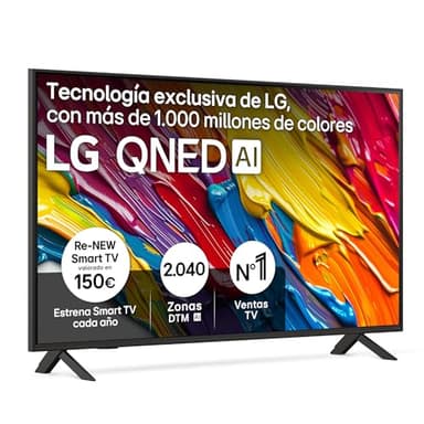 LG 50QNED84A6C - TV 50", QNED 4K, Smart TV, WebOS 25, Super Upscaling, Dolby Vision y Atmos, Alexa/Google Assistant, Negro
