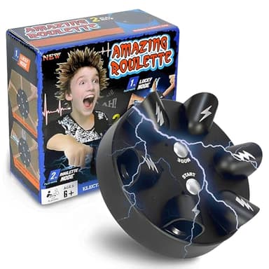 WYFCR Detector Mentira Juego Ruleta Recargado, Descarga eléCtrica Detector, Detector de Mentiras Party Game, Juguete de Polígrafo la Descarga Eléctrica para Fiesta