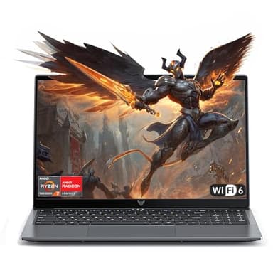 ACEMAGIC 2025 Portátil 15.6 Pulgadas Ryzen 5 7430U(8C/16T, hasta 4,3 GHz),Procesador 8 núcleos 16 GB RAM DDR4 512 GB SSD Extensiones 4TB NVME Notebook,WiFi 6,BT5.2,HDMI,Type C,Laptops