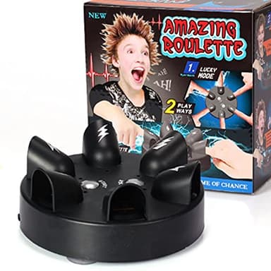 Micro detector de mentiras eléctrico impactante, juego de choque de dedos, ruleta impactante, juego de verdad o desafío, consolas analizadoras de fiesta, regalos, juguete divertido de descompresión